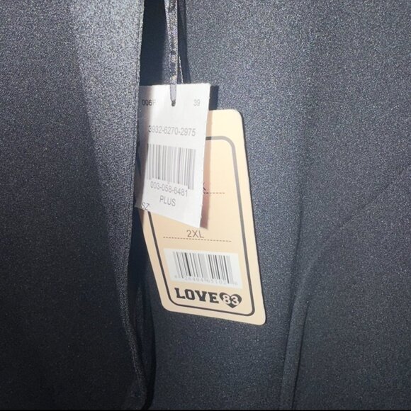 Love 83 Love Yourself Black Steampunk Style Blazer Gold Button Detail Sz 2XL NWT - Picture 11 of 14